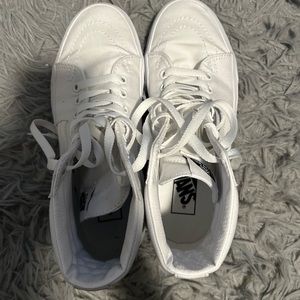 High Top White Vans